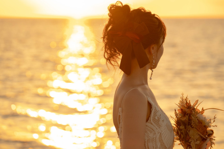 沖縄フォトウェディング(ブライダルヘア)