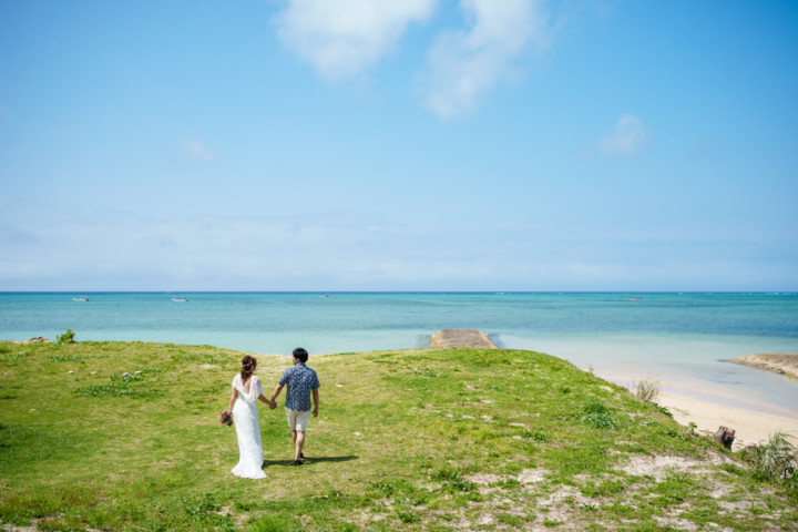 沖縄フォトウェディング(仲泊ビーチ)