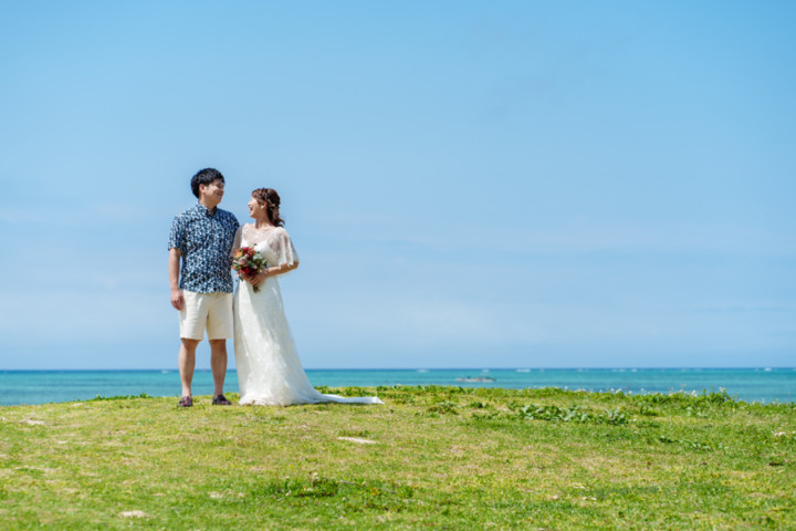 沖縄フォトウェディング(仲泊ビーチ)