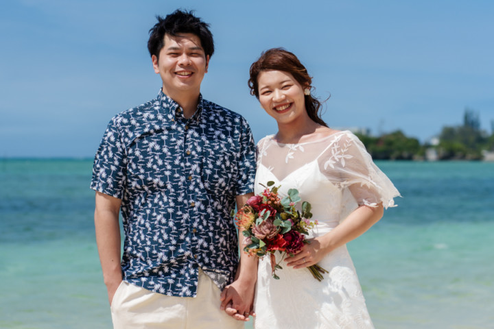 沖縄フォトウェディング(仲泊ビーチ)
