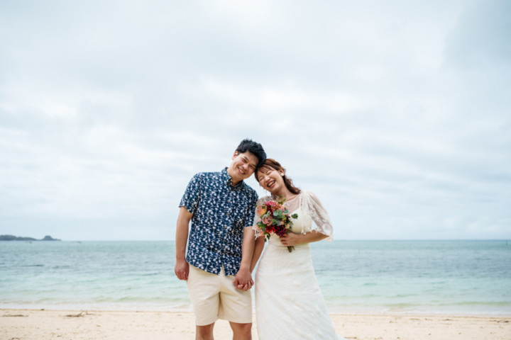 沖縄フォトウェディング(仲泊ビーチ)