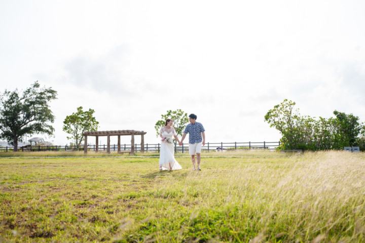 沖縄フォトウェディング(浜漁港緑地公園)