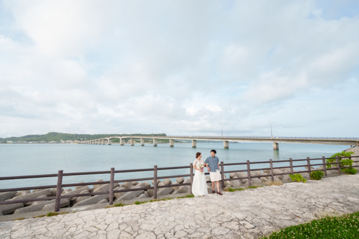 沖縄フォトウェディング(浜漁港緑地公園)