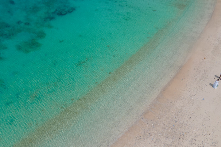 沖縄フォトウェディング(ドローン)