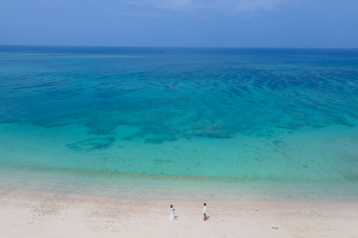 沖縄フォトウェディング(ドローン)