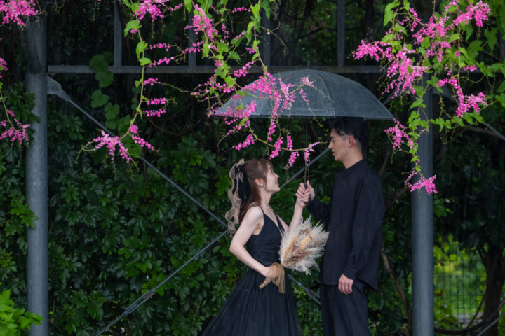 沖縄フォトウェディング(ブラックドレス)