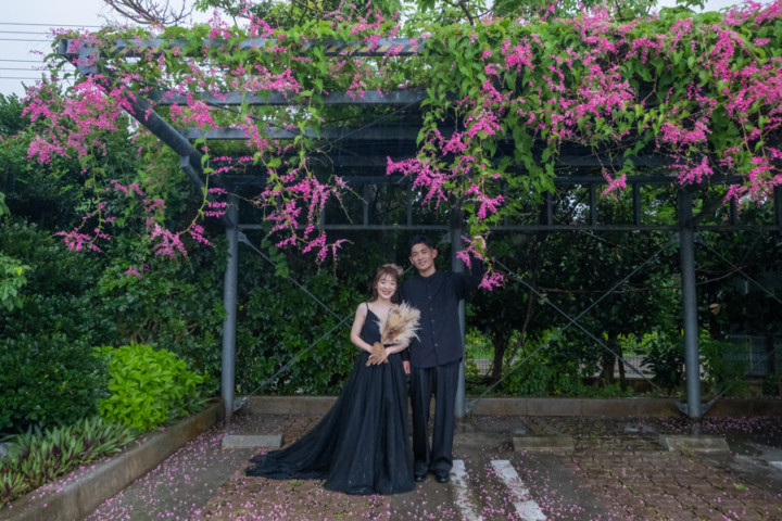 沖縄フォトウェディング(ブラックドレス)