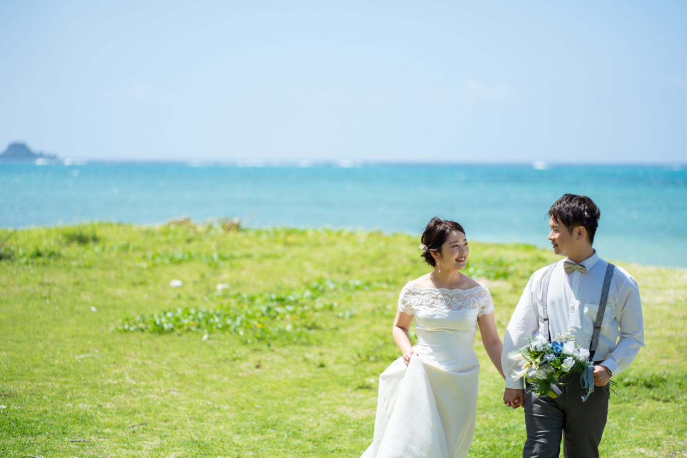 沖縄フォトウェディング(ビーチ)(仲泊海岸)