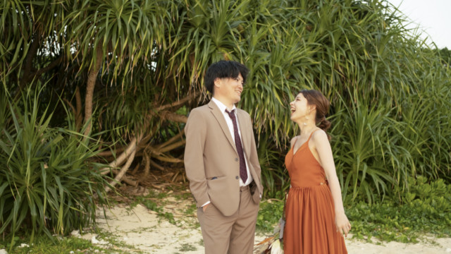 沖縄フォトウェディング(グリーン)(カラードレス)