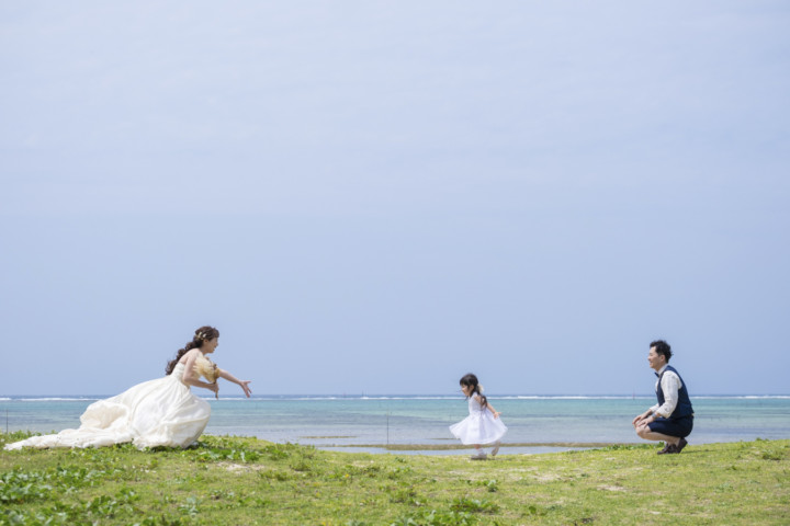 沖縄フォトウェディング 仲泊海岸