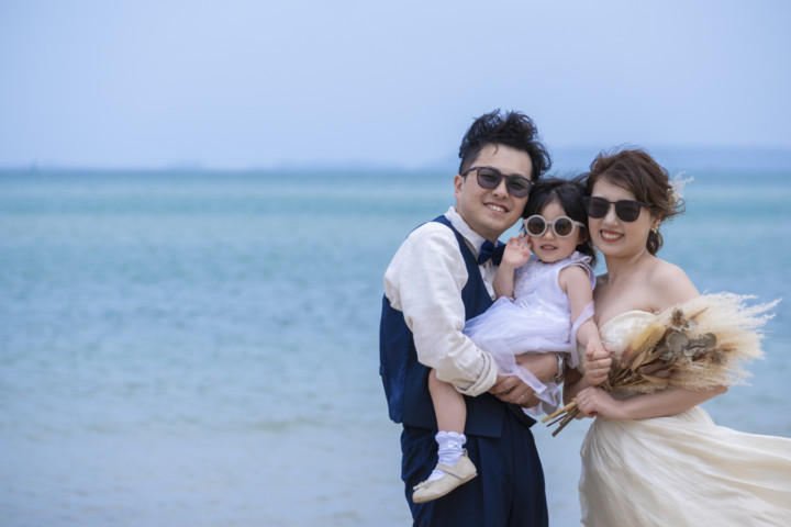 沖縄フォトウェディング 仲泊海岸