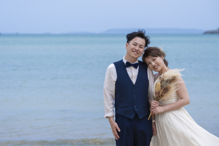 沖縄フォトウェディング 仲泊海岸